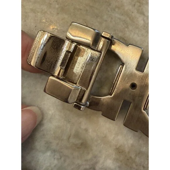 Ferragamo Belt Buckle Silver Tone Fits Belt Width 1”+ Made In Italy - Picture 5 of 9